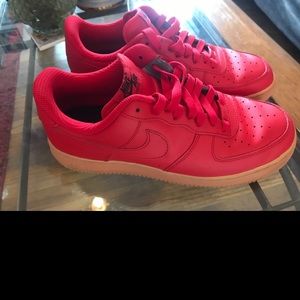 Nike Air Force 1 Low Top Bubble Gum Bottoms Size 9.5